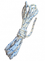 Leine 10 mm Weiss/Blau Nylon Länge 6 Meter