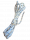 Leine 10 mm Weiss/Blau Nylon Länge 6 Meter